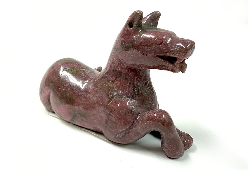 玫瑰石動物擺件(大)-狗